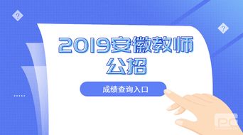 2019年安徽省中小学教师公开招聘笔试成绩查询指南